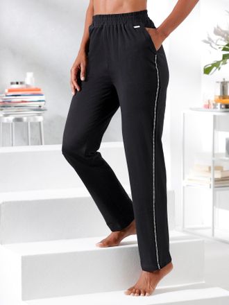 Feel Good Dehnbund-Hose FEEL GOOD, Damen, Gr. 36/38, Normalgr&ouml;ssen, schwarz, 95% Baumwolle, 5% Elasthan, unifarben, Hosen Dehnbund-Hose