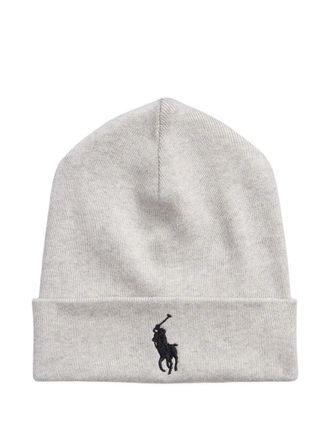 Polo Ralph Lauren logo-detail beanie hat - Grey