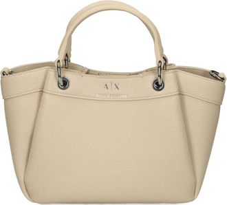 A|X Armani Exchange Borsa tote con stampa - Toni neutri