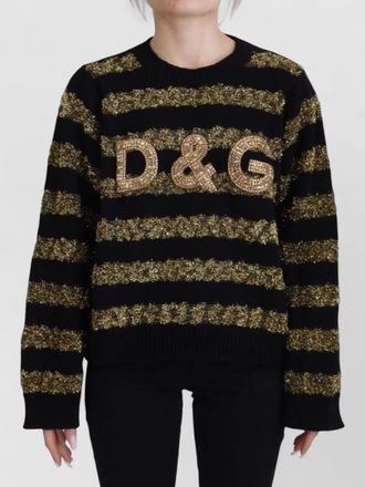 Dolce & Gabbana cashmere logo-embellished sweater