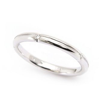 Tiffany & Co. Silver White Gold (18K) Band Ring (Pre-Owned)