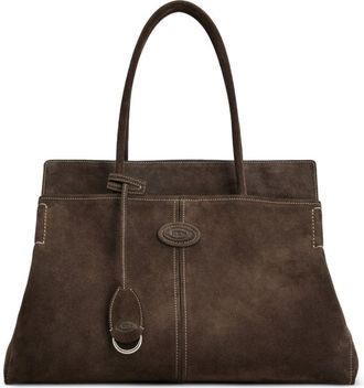 Tod's Tods Borsa tote media in pelle scamosciata