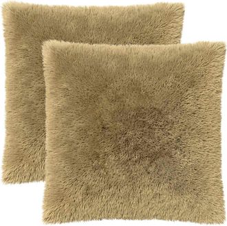 vidaXL Coj&iacute;n Con Almohada Heerlen 2 Uds. Gris Claro Fleece Pv Vidaxl