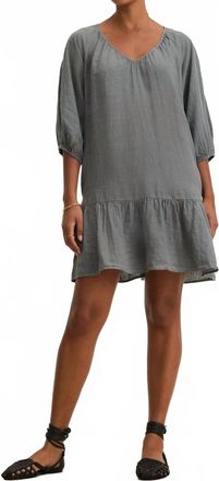 Velvet Kaylie Linen Mini Dress In Graphite