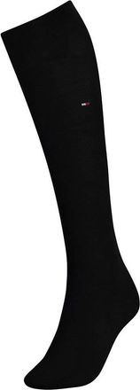 Tommy Hilfiger Womens Cotton Knee-High Socks, Black, Medium (Manufacturer Size:UK 6-8)