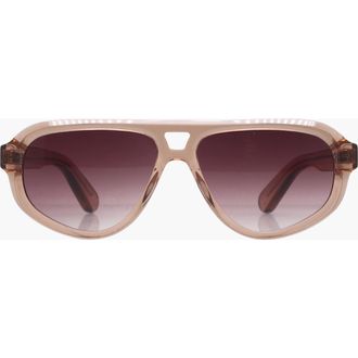 Reality Eyewear Luxe Ryder Sunglasses in Champagne at Nordstrom