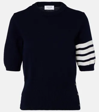 Thom Browne 4-Bar knitted virgin wool sweater