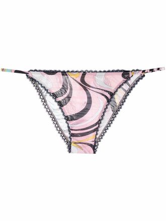 Pucci Slip con stampa - 032-NAVY/ROSA