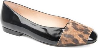 Patricia Green Milan Flat in Black/Leopard at Nordstrom, Size 10