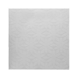Beliani Alfombra Cuadrada Decorativa De Jacquard 160 Cm Gris Claro Hood