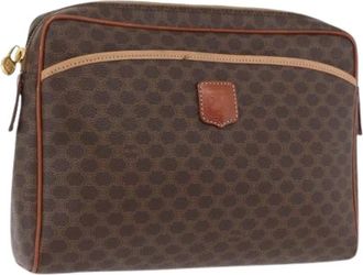 Celine Pre-owned Vintage Pouch - Dames - Vintage Clutch - Bruin - ONE Size - Leer - Vintage