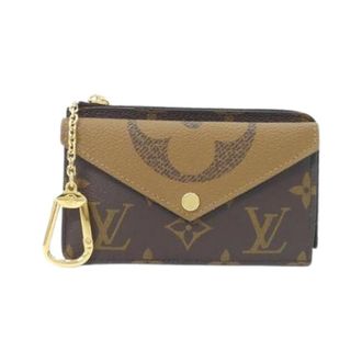 Louis Vuitton Pre-owned Wallets, female, Brown, Size: ONE SIZE Pre-owned Monogram Reverse Porte Cartes Recto Verso Card Case