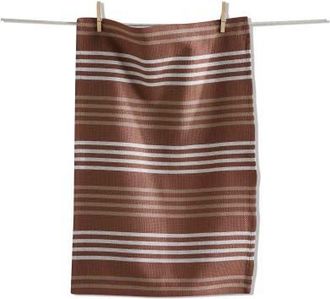 Tag Basket Weave Stripe Dishtowel Ochre Yellow Cotton Towel at Nordstrom