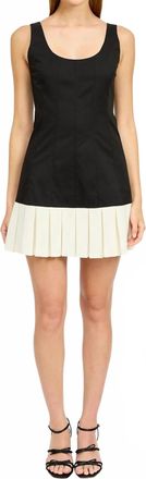 En Saison Clarisse Fitted Mini Dress In Black/off White
