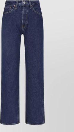 Re/Done high-rise straight-leg jeans