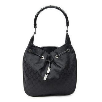 Gucci Bamboo Drawstring Tote schoudertas