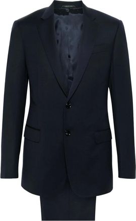 Giorgio Armani Navy Wool Suit Slim Cut Blazer