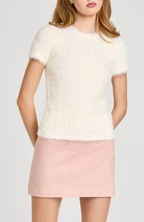 Wayf Hannah Short Sleeve Sweater in Ivory at Nordstrom Rack, Size X-Small
