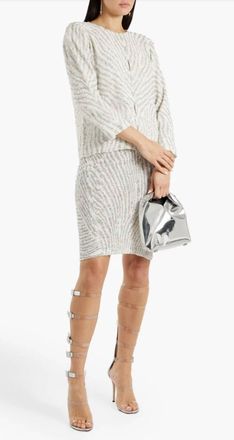 Antik Batik Jeanne Embellished Tulle Jacket In White