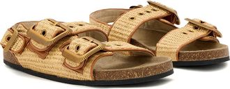 AllSaints Staffa Woven Slingback Sandal in Natural Brown at Nordstrom, Size 10.5Us