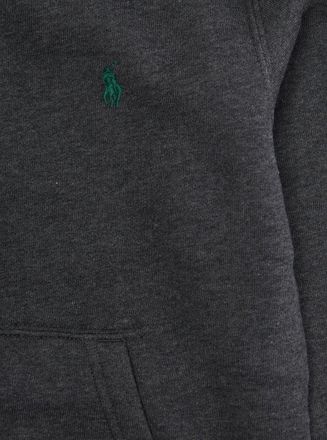 Polo Ralph Lauren Pony-Embroidered Cotton Hoodie - Gray