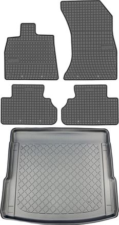 OEM Audi Q5 Ii Suv Desde Enero De 2017. Juego De Alfombrillas De Goma Para Coche + Alfombrilla Para Maletero