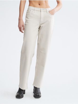 Calvin Klein Womens 90s Fit High Rise Jeans - White - 33