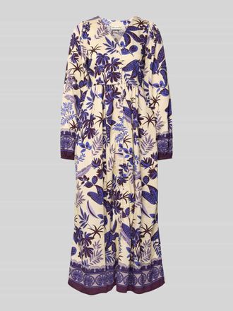 Lollys Laundry Midikleid aus Viskose-Mix Modell Sarai in Lila, Gr&ouml;&szlig;e XL