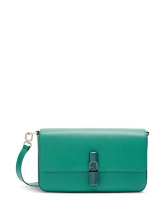 Furla Iride clasp-fastening leather shoulder bag - women - Leather - One Size - Green