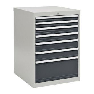 OEM Armario De Cajones A1019xl705xf736mm Gris / Antracita. Caj&oacute;n 2x75.2x100.2x125.1x300mm