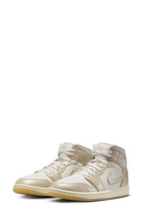 Nike Jordan Air Jordan 1 Mid SE Basketball Sneaker in Sail/Team Gold/Pale Ivory at Nordstrom Rack, Size 6.5