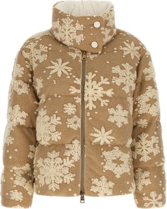 Herno Snowflake Down Jacket - Dames - Winterjassen - Beige - M - Jassen