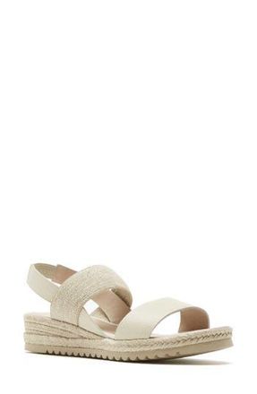 La Canadienne Rica Espadrille Wedge Sandal in Milk Pebble at Nordstrom Rack, Size 10