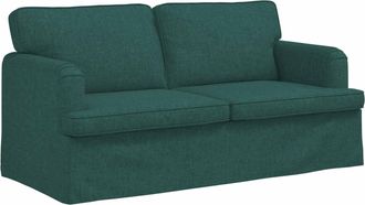 vidaXL Sof&aacute; Verde Oscuro 162 X 80 X 85 Cm Tela Vidaxl