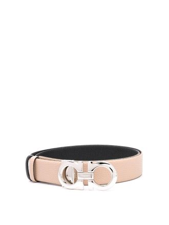 Ferragamo New bisque beige leather gancini