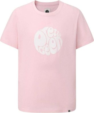 Pretty Green Heren T-shirt katoen met logo (Lichtroze)