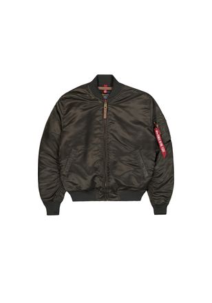 Alpha Industries Bomberjacke ALPHA INDUSTRIES MA-1 VF Vintage Fit 59, Herren, Gr. 3XL, schwarz (schwarz olive), Obermaterial: 100% Nylon; Futter: 100% Nylon; F&uuml;llung: 