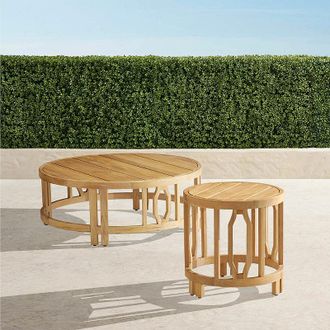 Frontgate Porticello Teak Coffee & Side Tables - Coffee Table - Frontgate