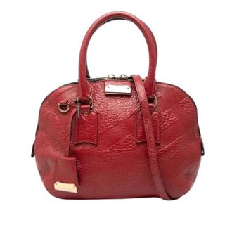 Burberry Pre-owned The Orchard Handbag - Dames - Vintage Handtas - Rood - ONE Size - Leer - Vintage