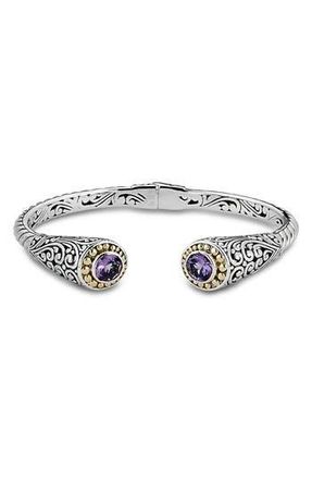 Samuel B. Tipped Two-Tone Bangle in Purple at Nordstrom Rack