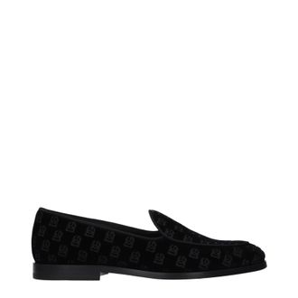 Dolce & Gabbana Dolce&Gabbana Herrens Schwarze Samt-Loafer
