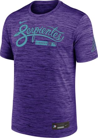 Nike Arizona Diamondbacks City Connect Velocity Nike Mens Dri-FIT MLB T-Shirt in Purple | 02ER51LDQS-HR3