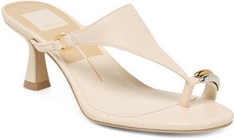 Dolce Vita Derrel Toe Loop Sandal in Bone Leather at Nordstrom, Size 7.5