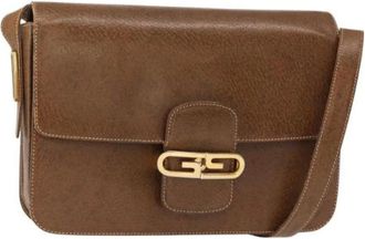 Gucci Pre-owned Shoulder Bags, female, Brown, Size: ONE SIZE Pre-owned Leather Shoulder Bag