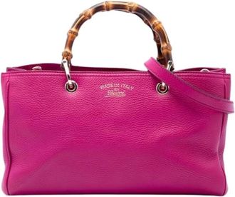 Gucci Pre-owned Leather gucci-bags - Dames - Vintage Handtas - Roze - ONE Size - Vintage