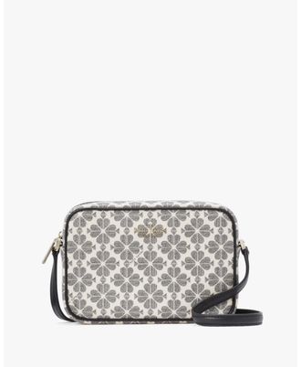 Kate Spade New York Womens Flower Pvc Mini Camera Bag - Black - One Size