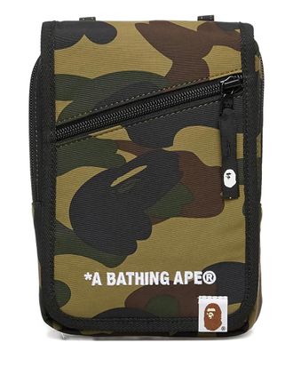 A Bathing Ape 1St Camo messenger bag - unisex - Polyamide/Polyester - One Size - Green