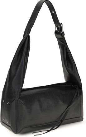 Maison Margiela Womens East West Medium Shoulder Bag Black Mutton