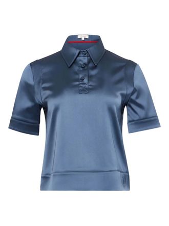 J.W.Anderson Satijnen poloshirt - Blauw