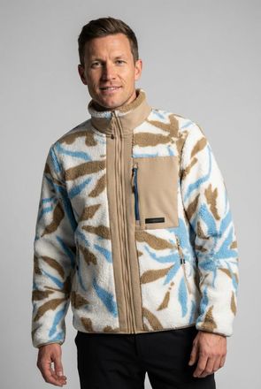 Icepeak Fleecejacke ICEPEAK ARDESE, Herren, Gr. XL, natural wei&szlig;, Obermaterial: 100% Polyester, Jacken Fleecejacke, mit Stehkragen, normale Passform, mit Reis